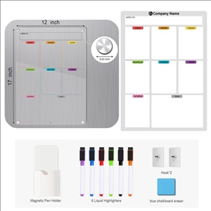 Magnetic Acrylic Dry Erase Message Board Set